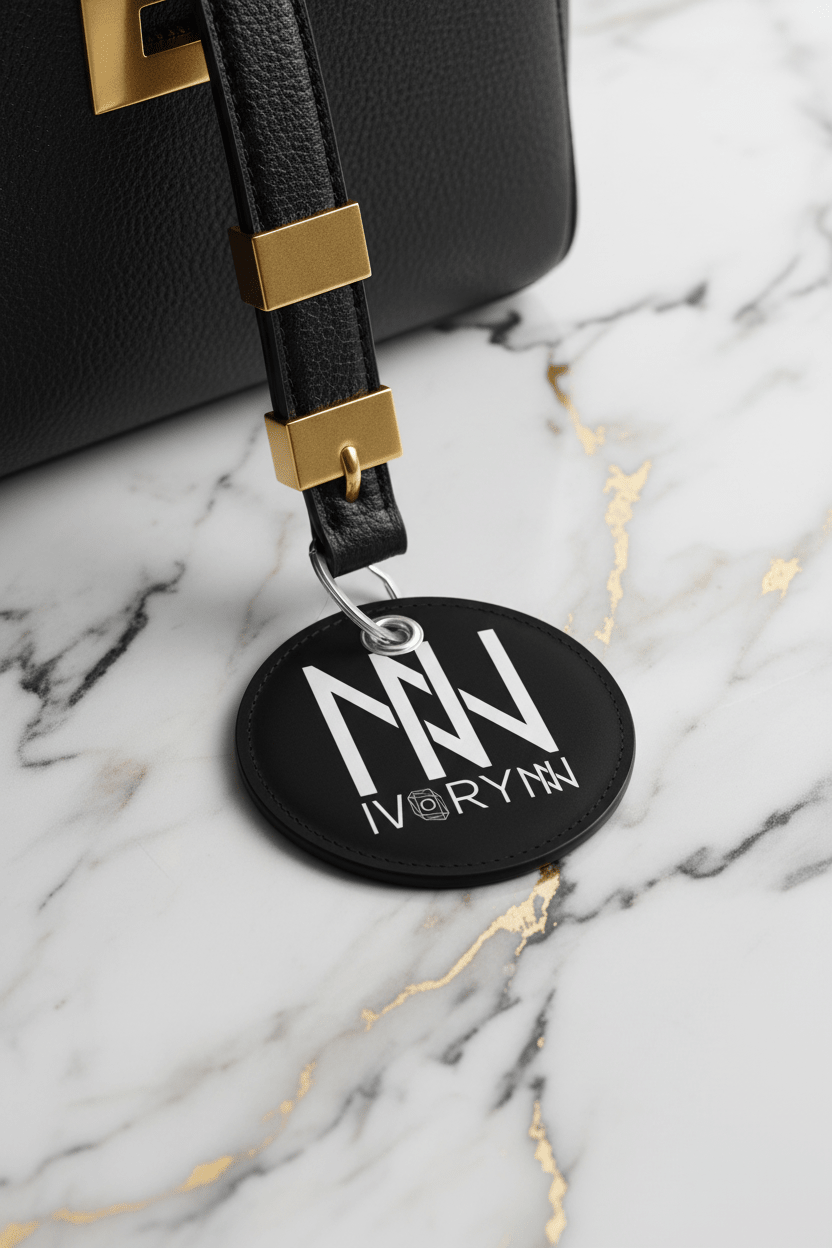 Keychain on luxury bag strap