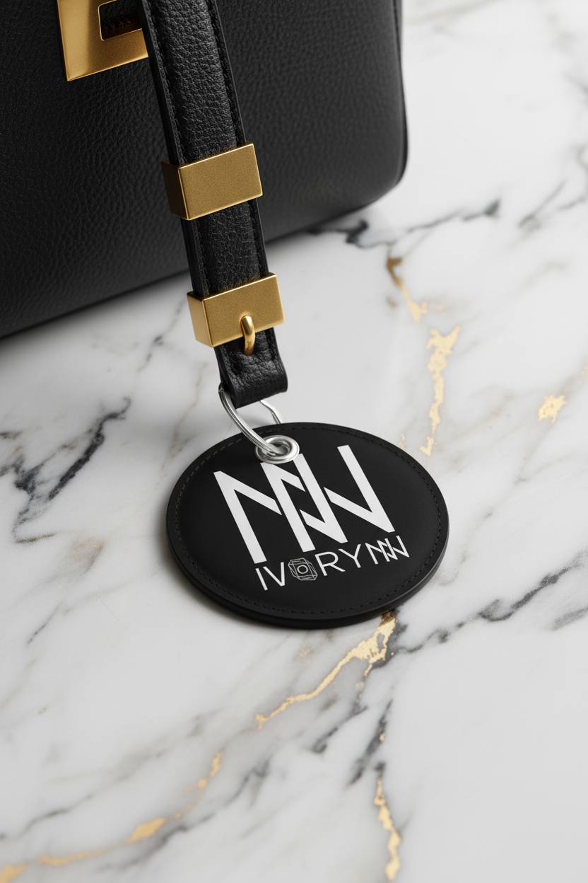Keychain on luxury bag strap