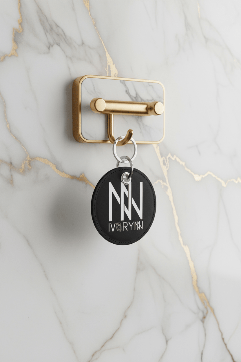Keychain on luxury key holder