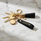 Keychain with keys - side angle