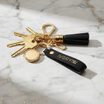 Keychain with keys - side angle