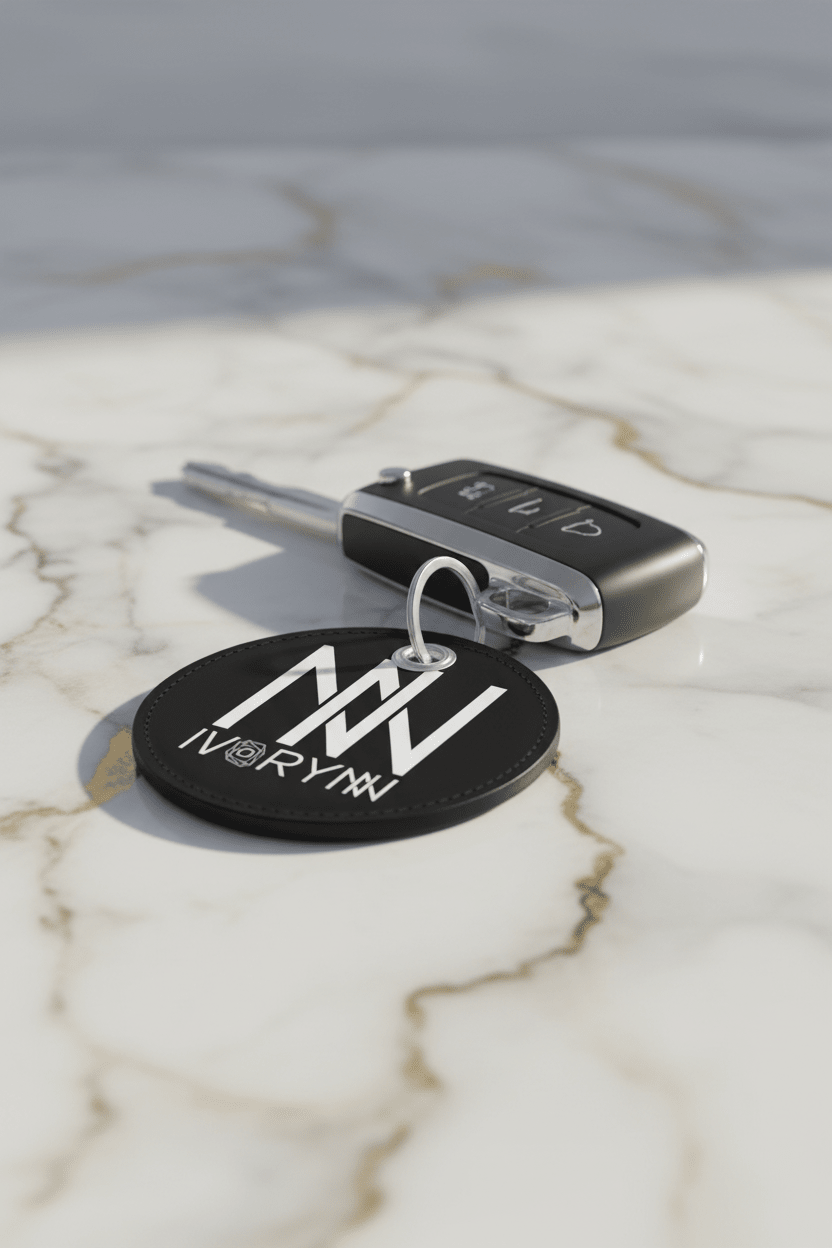 Keychain with luxury car key
