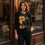 Kung Fu T-Shirt Black Jacket Doorway