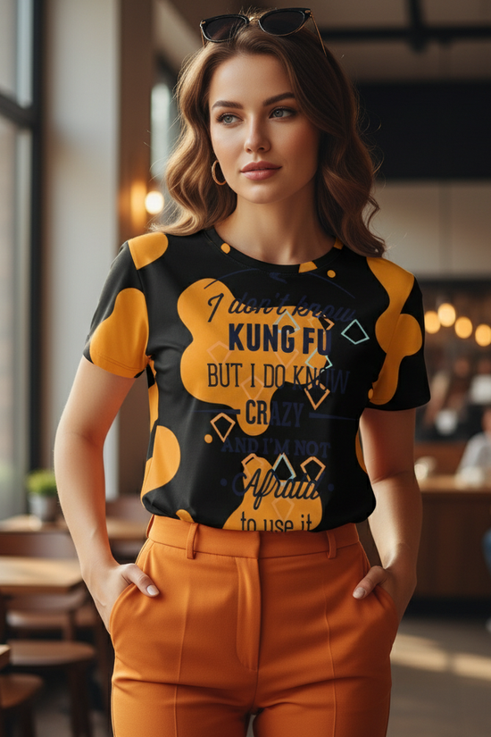 Kung Fu T-Shirt Detail Close-Up