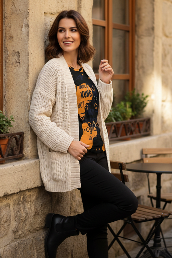 Kung Fu T-Shirt Jacket Over-Shoulder