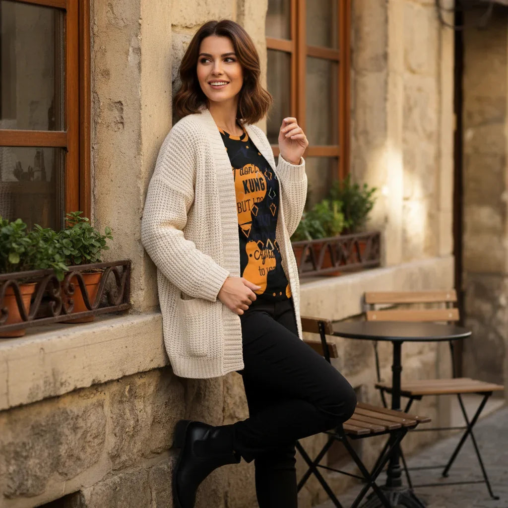 Kung Fu T-Shirt Jacket Over-Shoulder