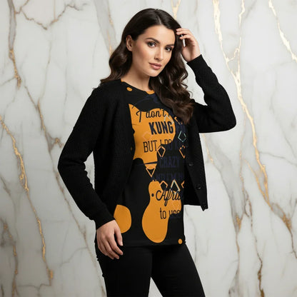 Kung Fu T-Shirt Studio Three-Quarter Marble