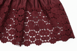 Lace Hem Red