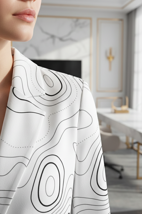 Lapel and collar detail