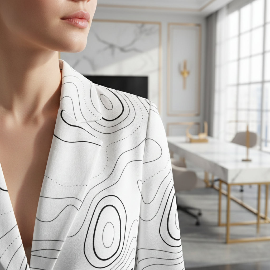 Lapel and collar detail