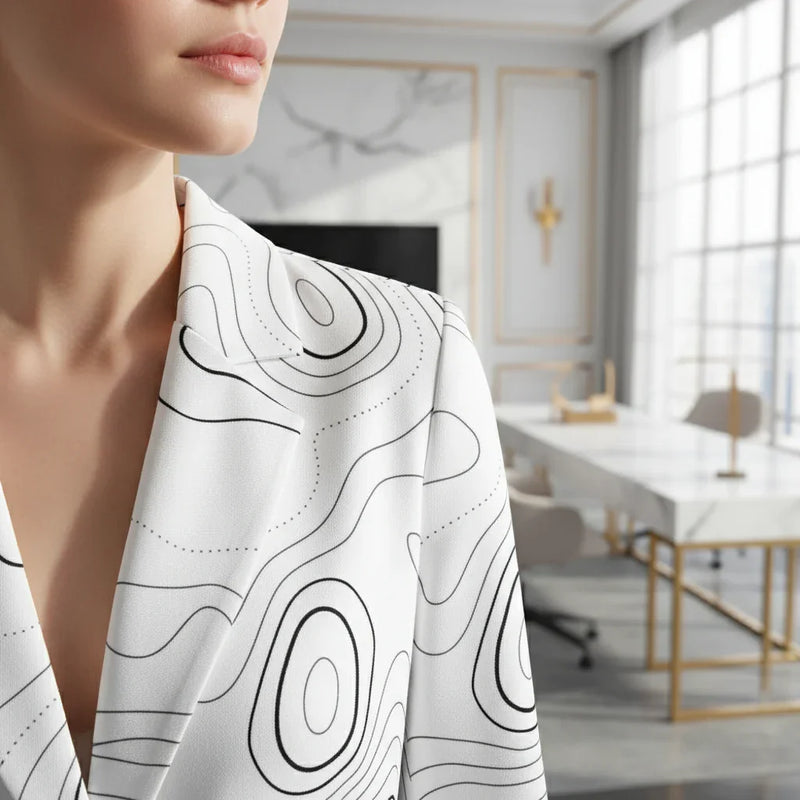 Lapel and collar detail