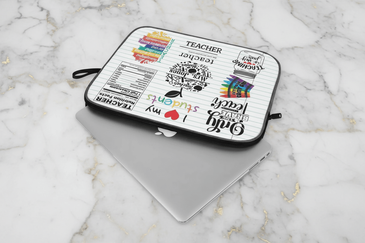 Laptop Sleeve Flat Lay