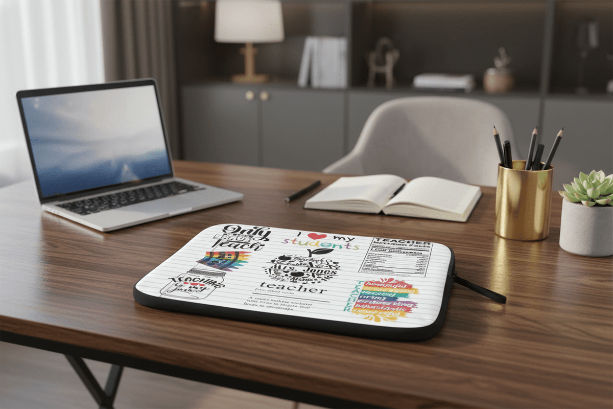 Laptop Sleeve Office Realistic 1