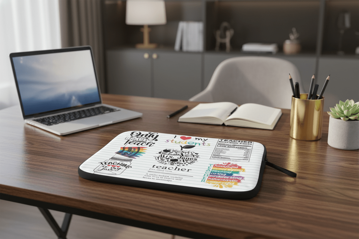Laptop Sleeve Office Realistic 1