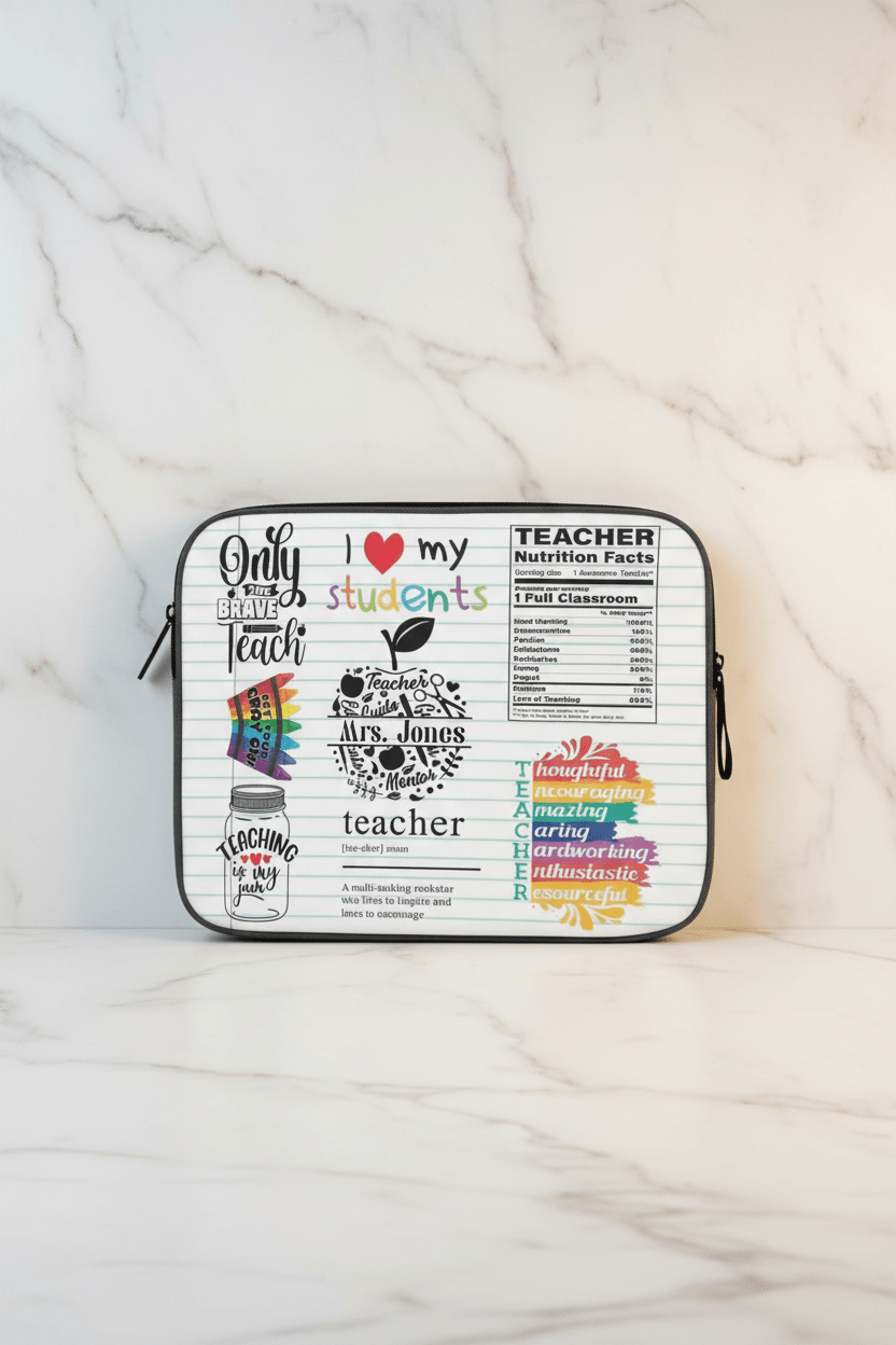 Laptop Sleeve Standing Marble