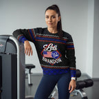 Leaning against equipment