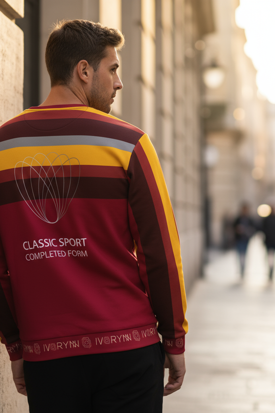 Leaning against European building