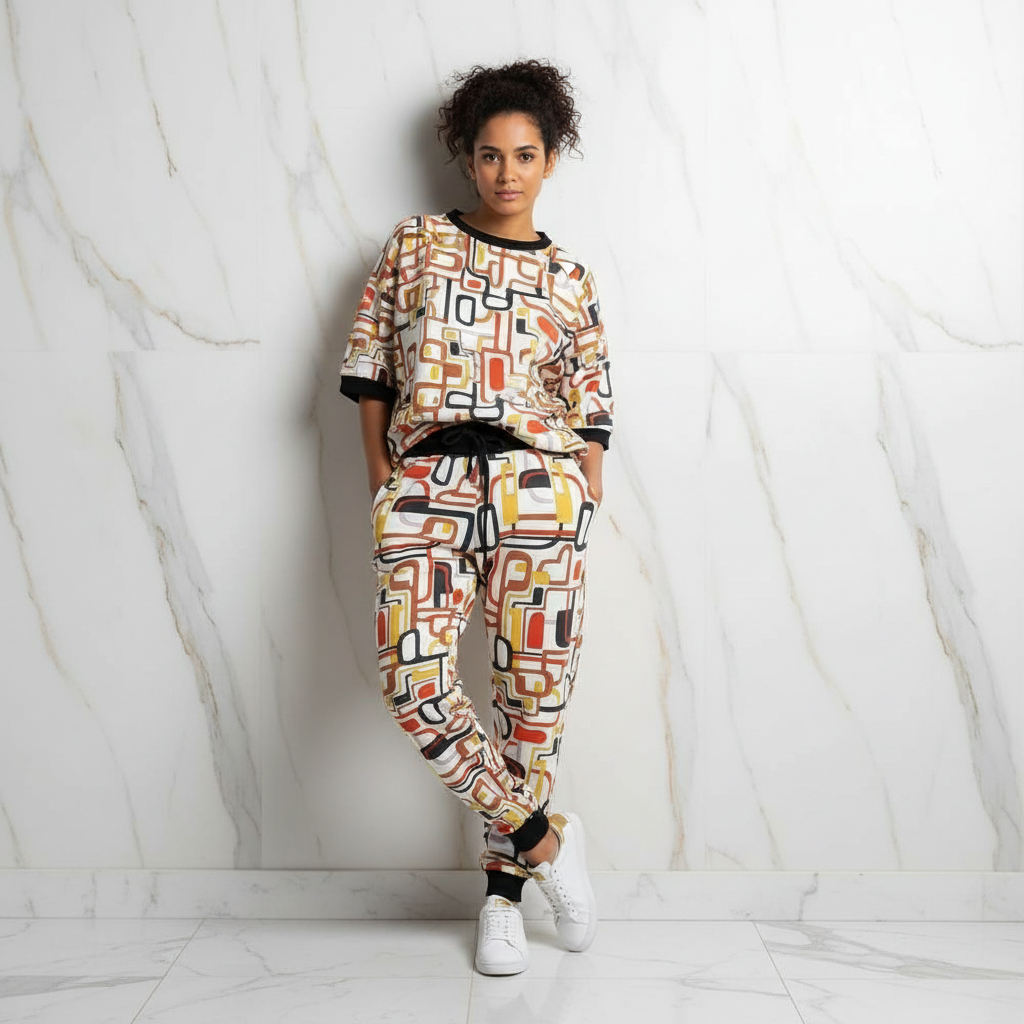 Leaning against wall, hands in pockets