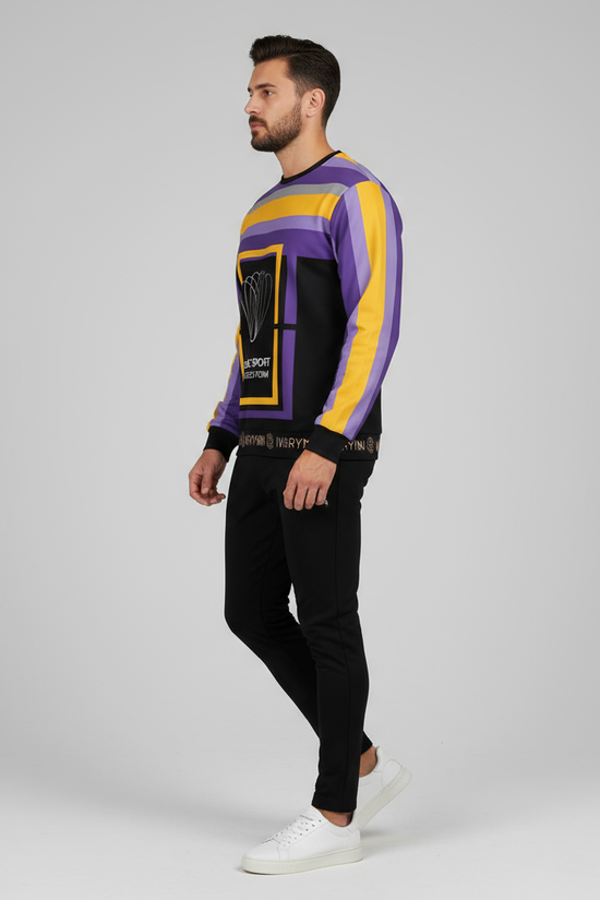 Left side profile - man in sweatshirt