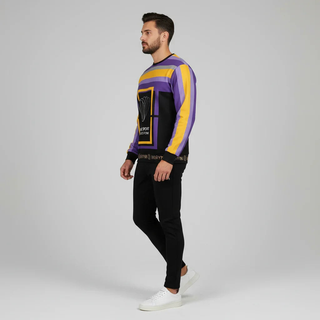 Left side profile - man in sweatshirt