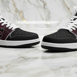 Low angle showing white sole detail