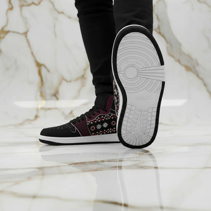 Low angle showing white sole detail