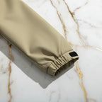 Lower sleeve with elastic cuff and black band