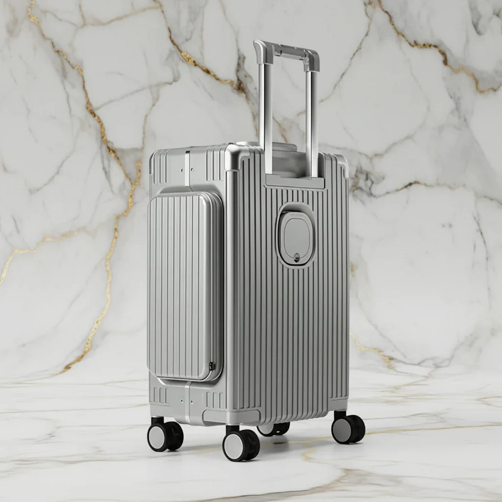 Luggage front three-quarter view