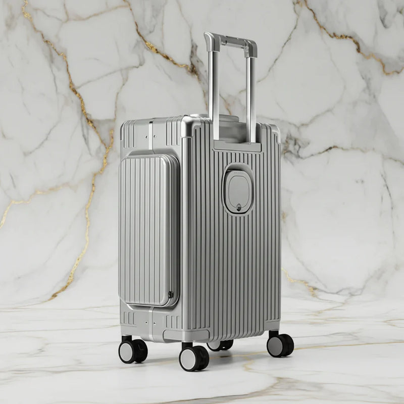 Luggage front three-quarter view