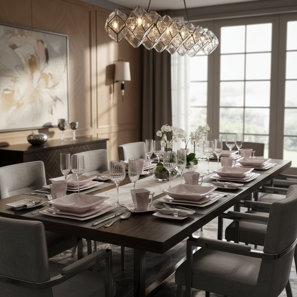 Luxury Dinnerware Set - Atmospheric View