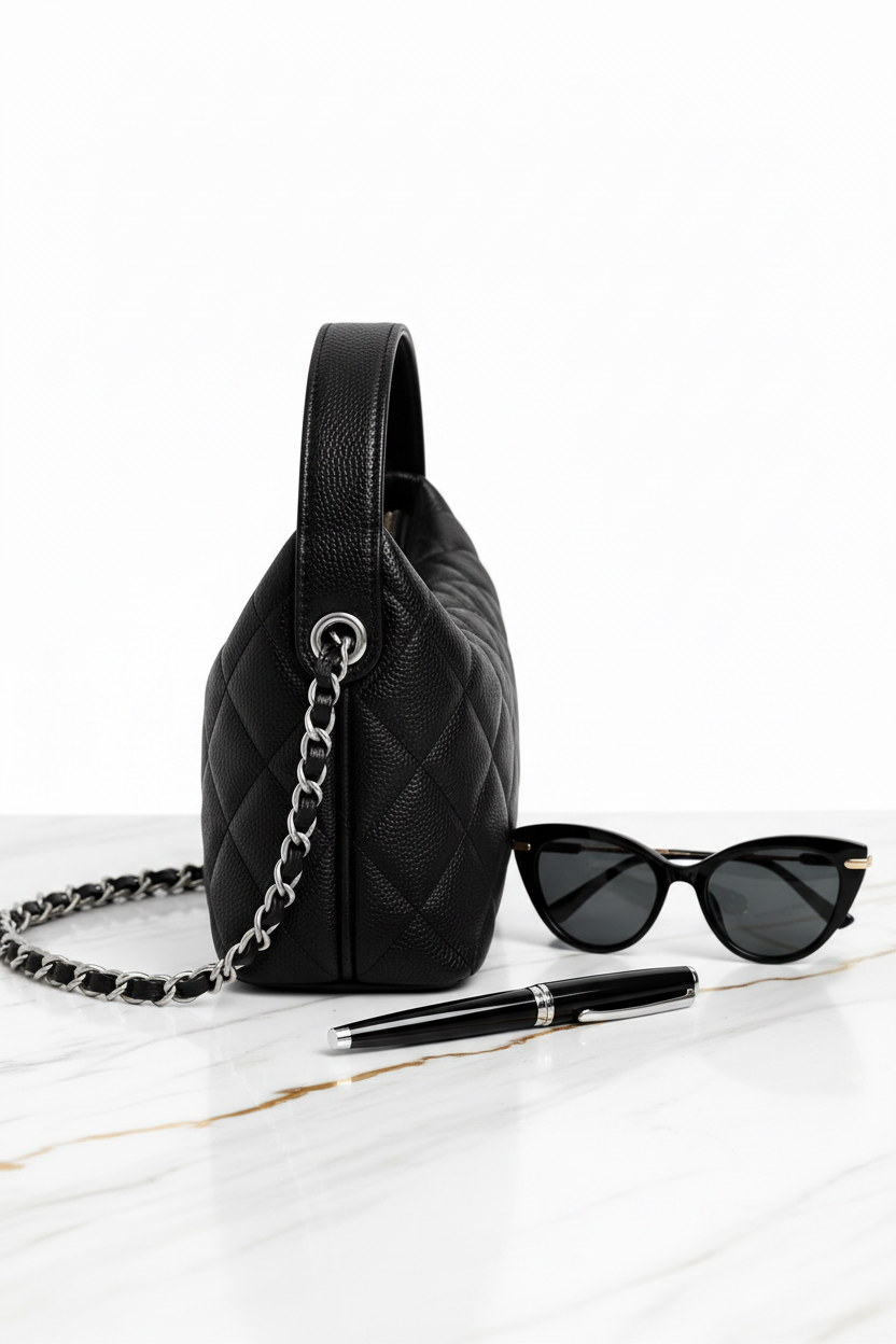 Luxury Quilted Bag - Profile Side