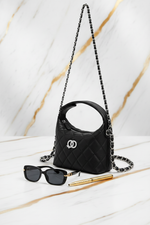 Luxury Quilted Bag - Three Quarter View