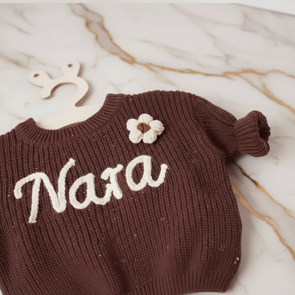 Macro shot of embroidery detail