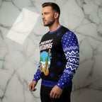 Man in side profile wearing sweater