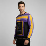 Man in sweatshirt - three-quarter studio pose