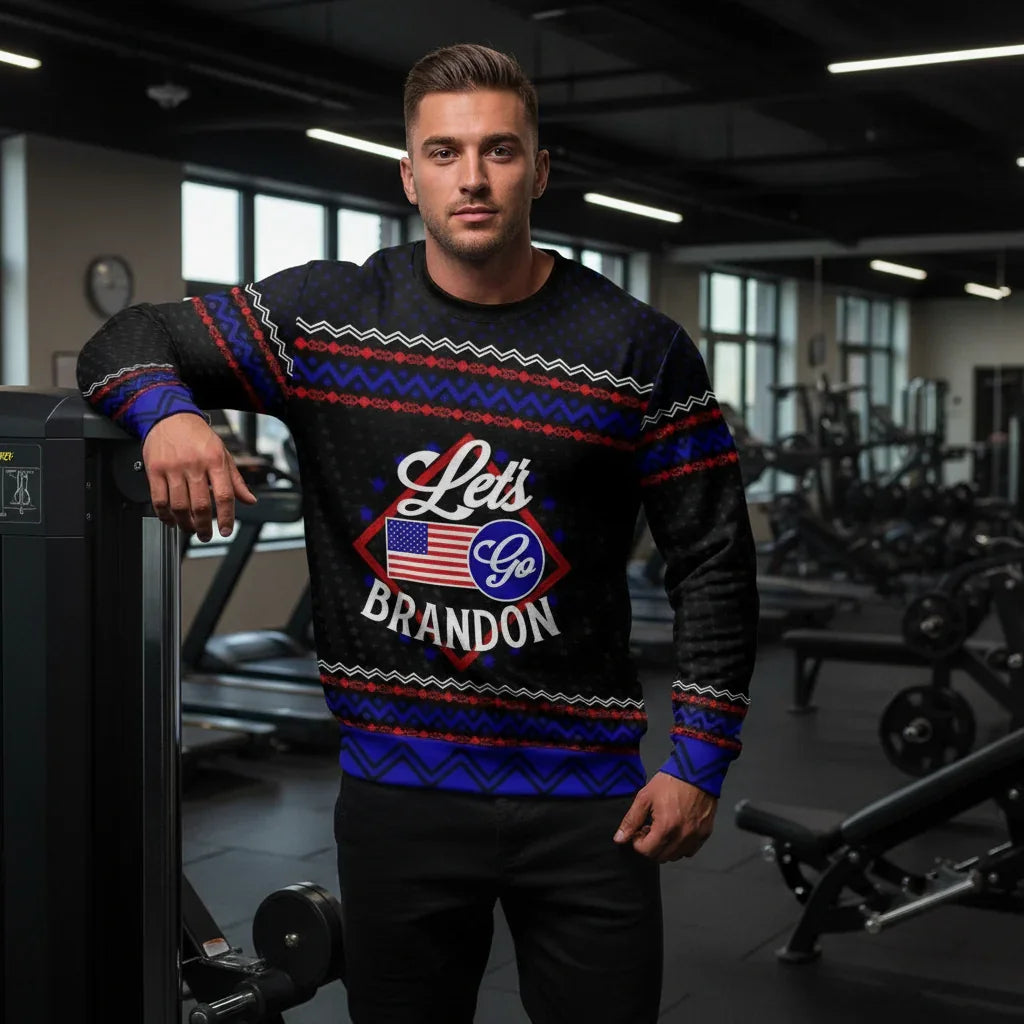 Man leaning against gym equipment