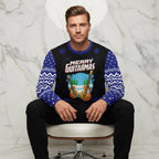 Man sitting on chair wearing sweater