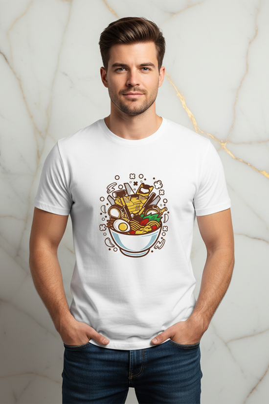 Man with thumbs in pockets