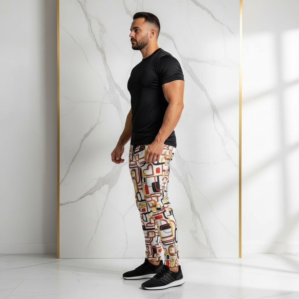 Men's left side profile