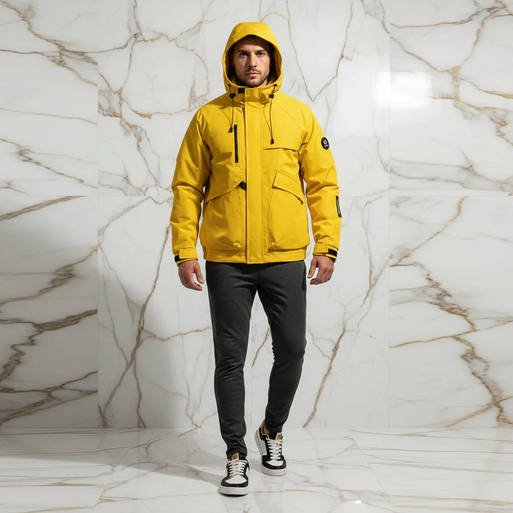 Model with Hood Up