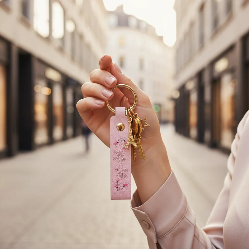 Modern city street with boutique storefronts