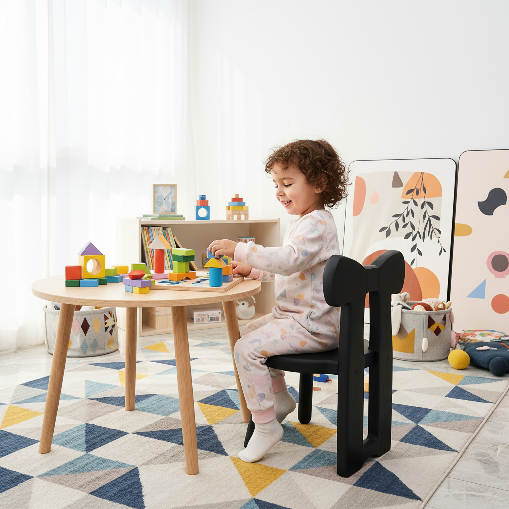 Modern colorful playroom