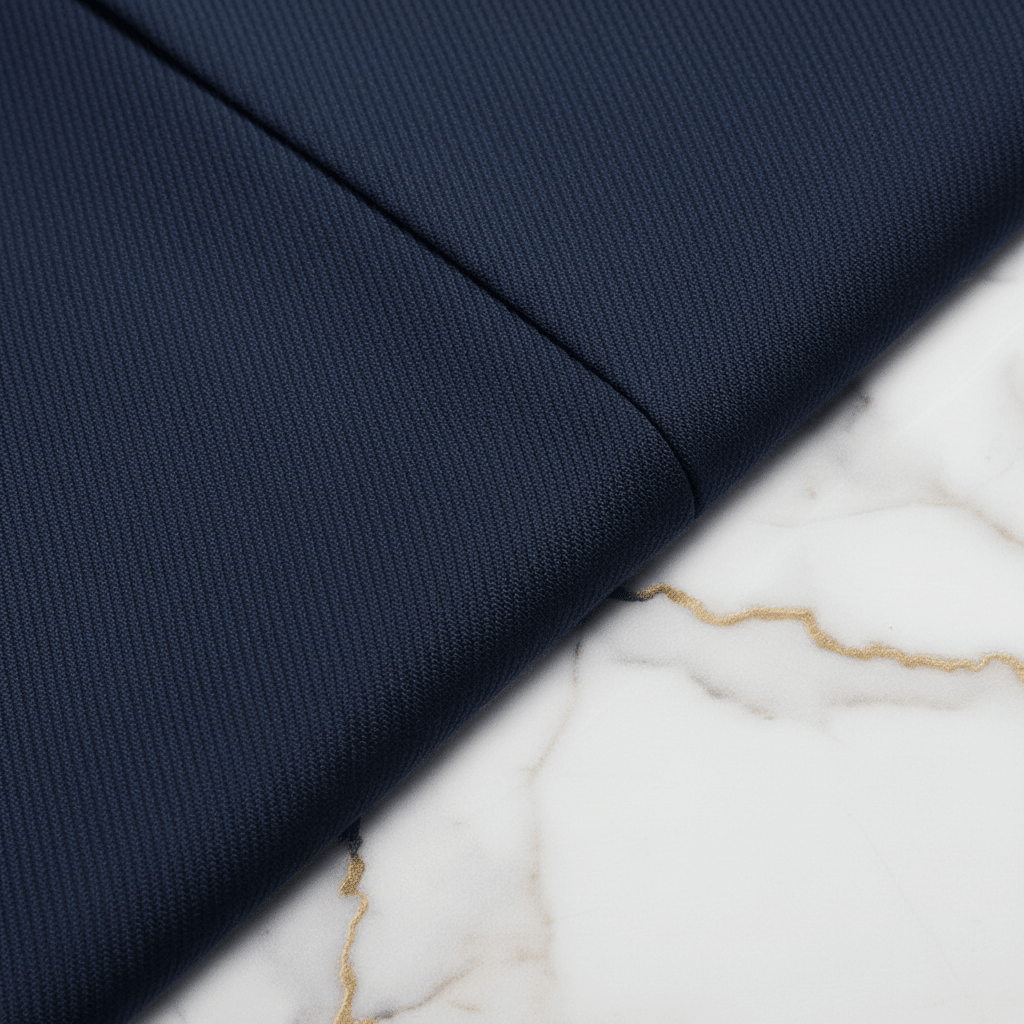 Navy Blue Fabric Macro