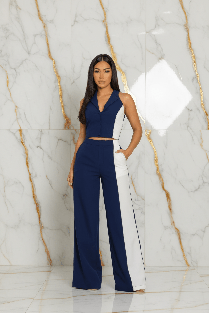 Navy Blue Set - Front View