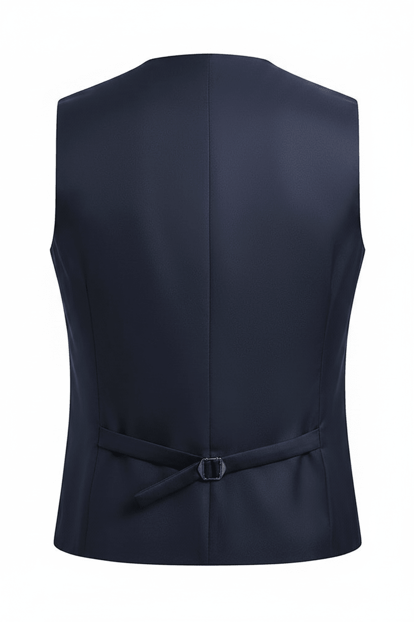 Navy Blue Vest - Back