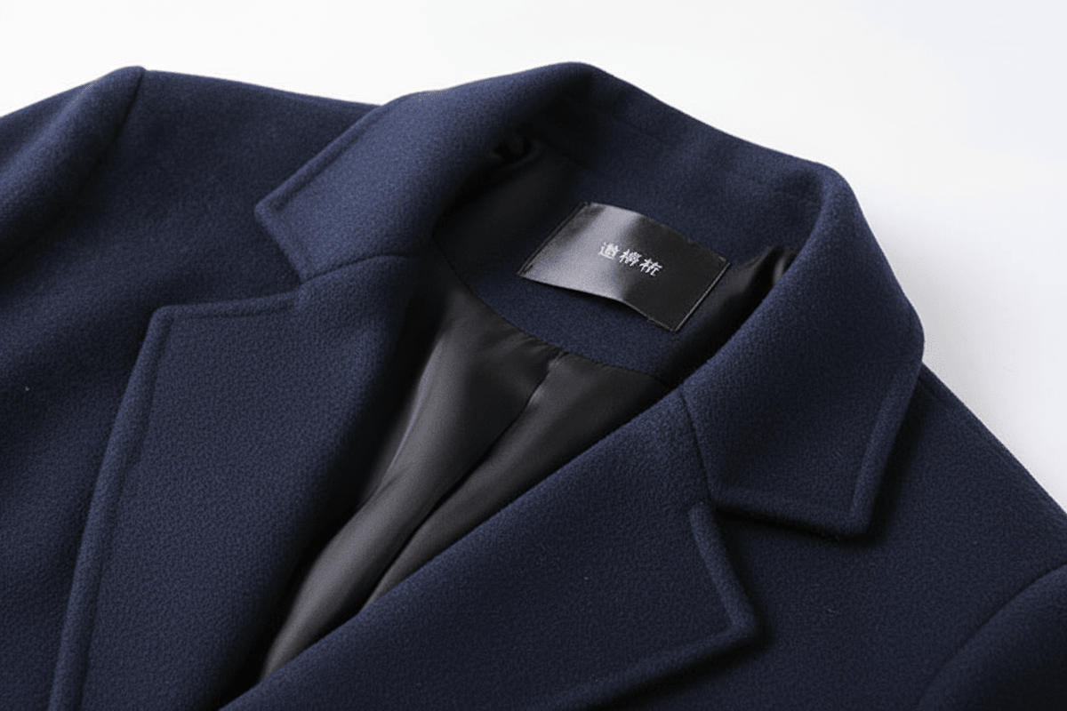 ياقة المعطف Navy Blue