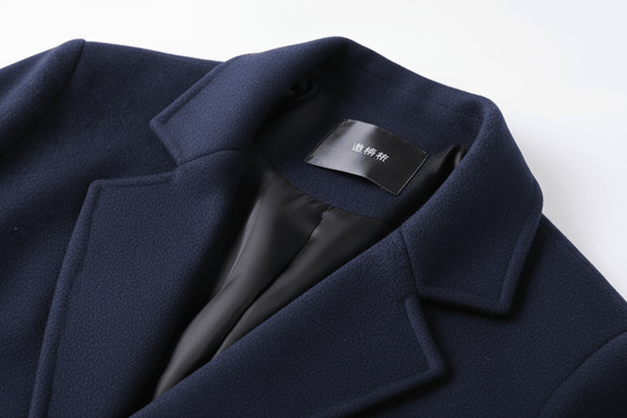 ياقة المعطف Navy Blue