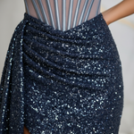 Navy Hip Detail