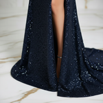 Navy Slit Detail