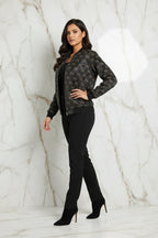 جاكيت بومبر بنمط NN - زاوية جانبية